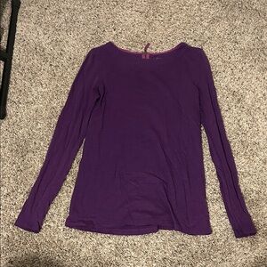 LOFT Rich Purple Long Sleeve Tee
